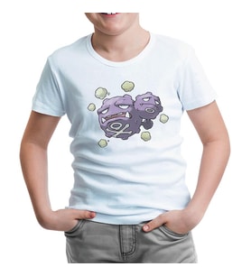 Pokemon - Weezing Beyaz Çocuk Tshirt