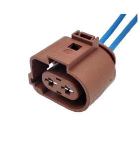 Kalorifer Fan Motor Soketi Kahve 2 Pin Kablolu