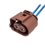 Kalorifer Fan Motor Soketi Kahve 2 Pin Kablolu