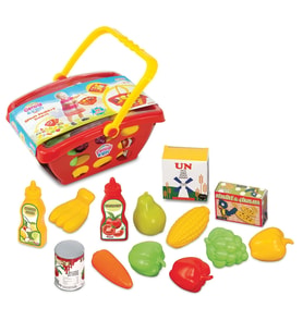 Candy & Ken Küçük Market Sepeti - Mutfak Setleri - Meyve Seti - Sebze Seti