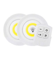 Ayt Cob Led Kabin Ampul Kumandalı 2 li Tezgah Altı Aydınlatma Pilli Dolap İçi Lamba