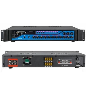 Dexun D-200 3 Zone 200 Watt USB Bluetooth 2 Mik. Giriş Hat Trafolu Anfi Okul Toplantı Salonu Mağaza Tipi Amfi