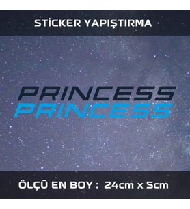 prenses etiket sticker -2adet çıkartma araba motosiklet kask atv tablet pc buzdolabı otomobil bilgisayar uyumlu