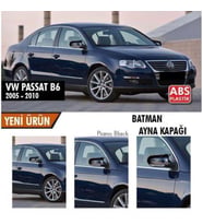 VW Passat B6 Batman Yarasa Ayna Kapağı Piano Black 2005-2010