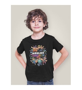 Roblox Baskılı Unisex Oyun Çocuk Tişört (1-12 Yaş)