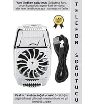 Premium Uzun Ömürlü Hızlı Soğutma Pil Ömrü Uzatan Yarı İletken Kablolu Pratik Telefon Soğutucu Fan
