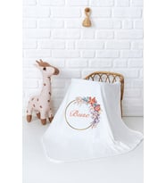 Pia Baby Premium %100 Pamuk Çift Kat Penye Bebek Battaniyesi 80x80 cm 5031-11 (Krem)
