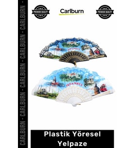 Özel Üretim 23 Cm Kaliteli Dayanıklı Geleneksel Şık Hafif Canlı Serinletici Plastik Yöresel Yelpaze