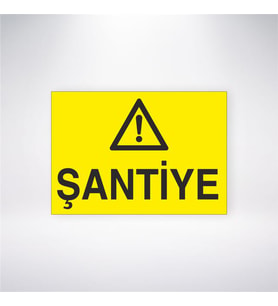 Şantiye 21x28 Arkası Yapışkanlı Levha