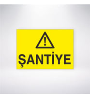 Şantiye 21x28 Arkası Yapışkanlı Levha