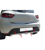 Renault Clio Uyumlu 4 Arka Orta Tampon Difüzör Fiber 2013-2019