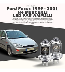 Ford Focus 1999-2001 Mercek Led Xenon Uzun - Kısa Çift Renk