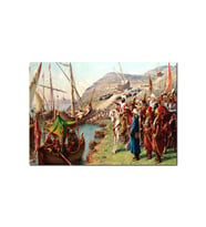 Istanbul Fethi Fatih Sultan Mehmet Gemileri Karadan Indirilmesi (35x50 Cm Boyut)