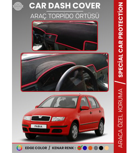 SKODA FABİA (1999-2006) Torpido Örtüsü Ön Göğüs Halı Torpido Koruma Birebir Uyum Kaymaz UV Koruma