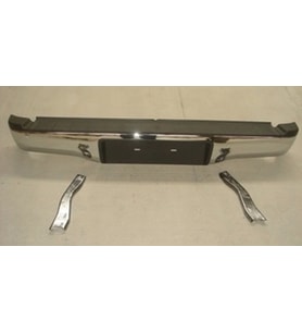 2012-2015 Toyota Hilux Pıck Up Vıgo- D4D Arka Tampon Nikelajlı (Plaka Takılan Tip)(Bağlantı Ayaklı)B