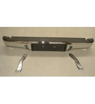 2012-2015 Toyota Hilux Pıck Up Vıgo- D4D Arka Tampon Nikelajlı (Plaka Takılan Tip)(Bağlantı Ayaklı)B