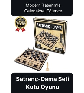 Özel Tasarım Stratejik Öğretici Zeka Geliştirici Çocuk Aile Boyu Etkinlik Eğlence Satranç Dama Seti