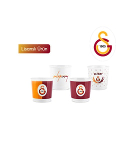 x Galatasaray Lisanslı 4 Kişilik Espresso Fincan Seti 90 ml