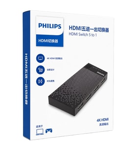 Philips SWV9023D/93 5-Giriş 1-Çıkış 4K HDMI Switch (Seçici)