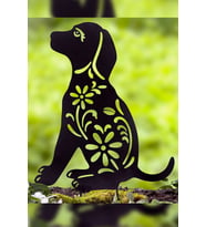 Yavru Köpek Metal Bahçe Dekoru