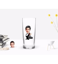BK Gift Kişiye Özel Renkli Baskılı Godfather Baba Karikatürlü Rakı Bardağı-1 (Beyaz)