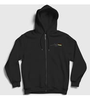 Presmono Unisex Siyah Cat Kedi Pink Floyd Fermuarlı Kapüşonlu Sweatshirt 396023tt