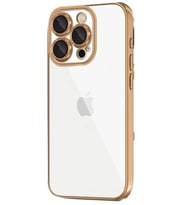Newface Apple iPhone 16 Pro Kılıf Razer Lensli Silikon - Desert
