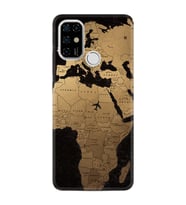 Casper Via F20 Kılıf Silikon Desen Özel Seri Map Planet 1656