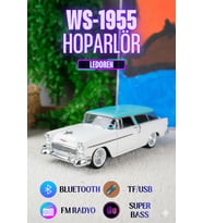 WS-1955BT Chevrolet Belair 1955 Model Bluetooth Hoparlör Fm Radyo USB Tf Aux Destekli Speaker