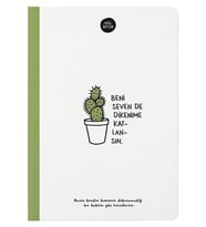 Hisli Şeyler 14x20 Çizgili Defter Beni Seven de Dikenime Katlansın