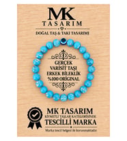 MK TASARIM GERÇEK VARİSİT TAŞI ERKEK BİLEKLİK MK.8000.017- RAHATLIK-DİNGİNLİK-ENERJİ- STRES BİLEKLİĞİ