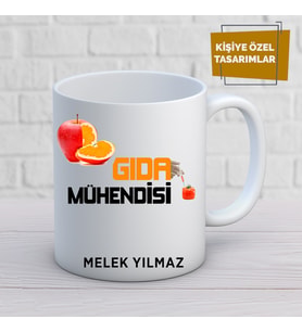 gıda mühendisi özel tasarım kupa bardak