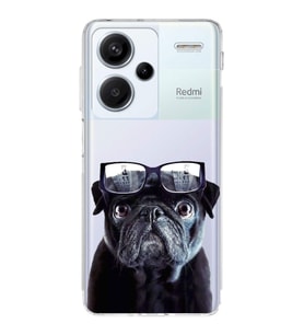 PrintiFy Xiaomi Redmi Note 13 Pro 4G ile Uyumlu Köpek 3 Kamera Korumalı Şeffaf Kılıf