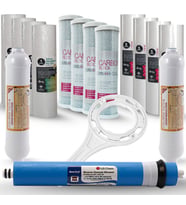 Su Arıtma Cihazı  Filtre Seti 2 Yıllık LG Membranlı Aqualine (Rose)