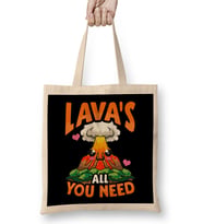 Cute & Funny Lavas All You Need Volcano Pun Bez Çanta Uzun Saplı