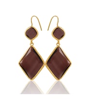 Kadir Jewellery 22 Ayar Altın Kaplama Kadın Sallantılı Küpe -El İşçiliği Ve Hipoalerjenik Küpe