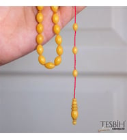 Beyzi Kesim Osmanlı Sistemli Abdullah Öner Atölyesi Sıkma Kehribar Tesbih tsb0218