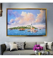 Altın Çerçeveli dekoratif tablo a171 (Gold)
