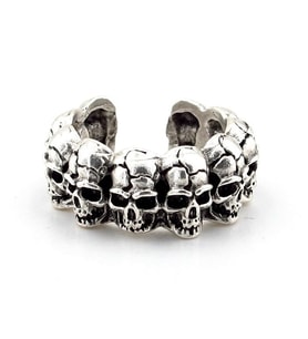 Kurukafalar İskelet Skull Gotik Tasarım Pirinç Erkek Yüzük RG022
