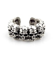 Kurukafalar İskelet Skull Gotik Tasarım Pirinç Erkek Yüzük RG022
