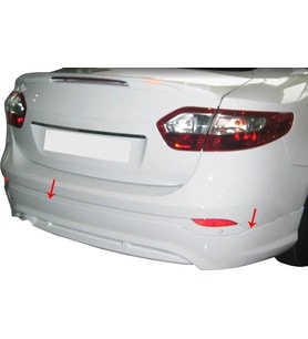 Renault Fluence Uyumlu Sm3 Arka Tampon Altı (Sensörsüz Md) Fiber 2010 Ve Sonrası