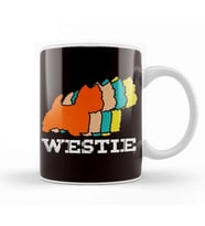 Retro Westie Vintage West Highland Terrier Dog Breed Owner Kupa Bardak Porselen
