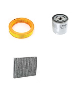 Bosch Filtre Bakım Seti Volkswagen Polo 1.3 Benzinli 1994-1995 Hava + Yağ f. + Polen Filtre Sardes