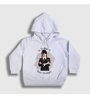 Presmono Unisex Çocuk Beyaz Power Wednesday Addams Family Addams Ailesi Kapüşonlu Sweatshirt 366012tt