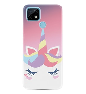 Realme C11 C21 C21Y C25Y C11 2021 Kılıf Desemli Silikon Sweety Unicorn 1737