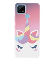 Realme C11 C21 C21Y C25Y C11 2021 Kılıf Desemli Silikon Sweety Unicorn 1737