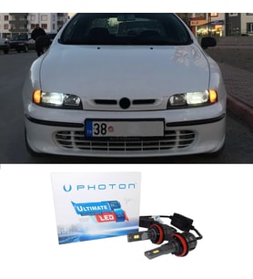 Fiat Marea Led Xenon Kısa Far Ampulü H1 Ultimate 9500 Lumens Yeni Seri Beyaz