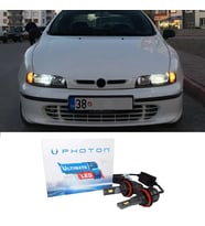 Fiat Marea Led Xenon Kısa Far Ampulü H1 Ultimate 9500 Lumens Yeni Seri Beyaz