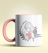 Kişiye Özel Canım Annem 8 Tasarımlı Pembe Kupa Bardak (Pembe)
