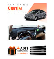 HYUNDAİ ELANTRA (2011-2017) Uyumlu Torpido Koruma Örtüsü Oto Kılıfı - Siyah